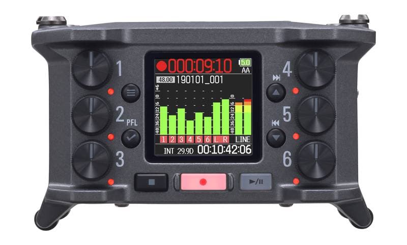 Zoom F6 6-Input / 14-Track Multitrack Field Recorder