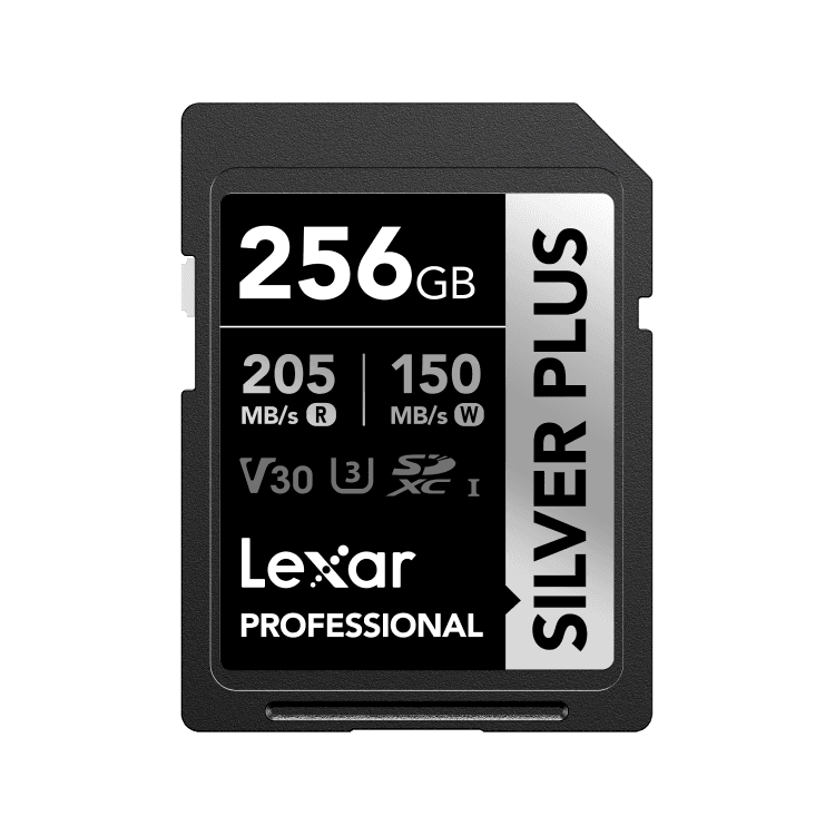 Lexar 256GB Professional SILVER PLUS UHS-I SDXC Memory Card