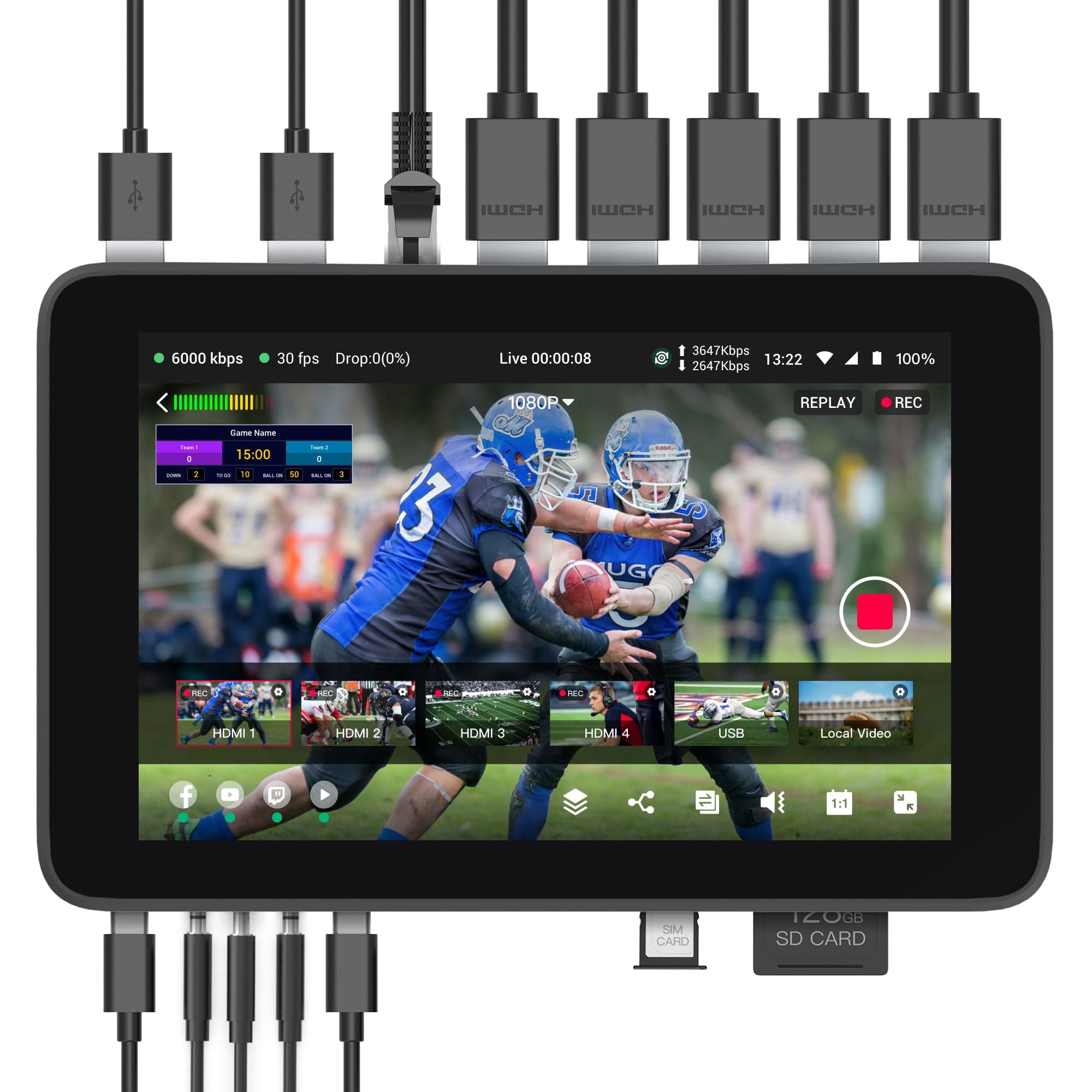 YoloLiv YoloBox Ultra All-in-One Multicamera Live Streaming and Switching System