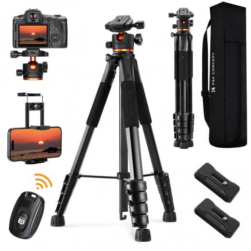 K&F Concept Lightweight Tripod, Tablet, Phone & Camera S255A3+BV01