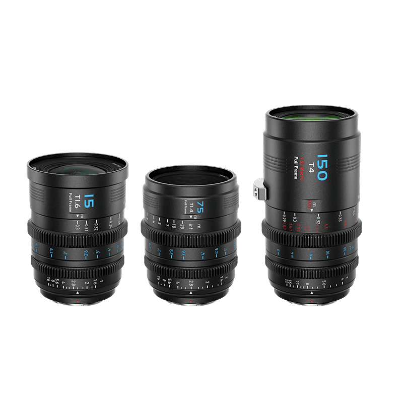Sirui VP-1 Vision Prime Full-Frame 15, 75 & 150mm Cine 3-Lens Set Multi-Mount