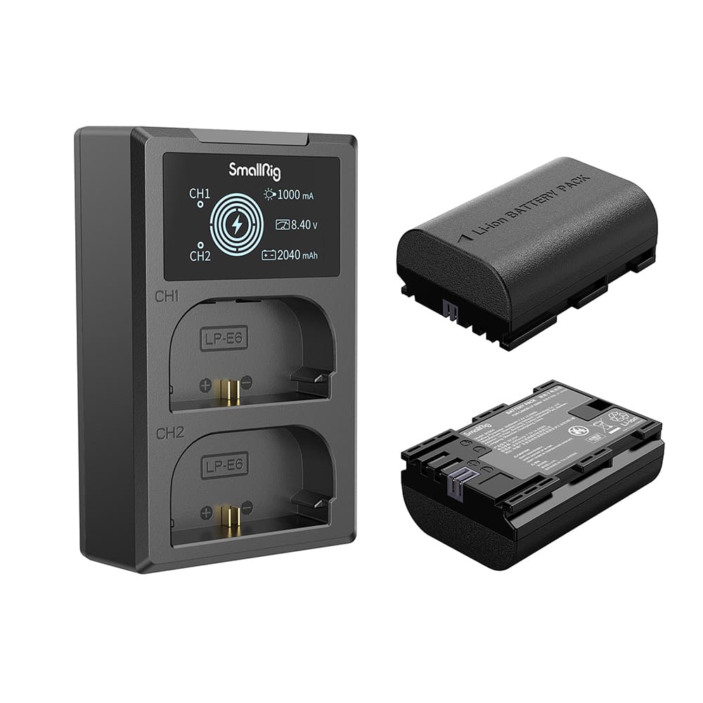 SmallRig LP-E6NH 2-Battery Kit with Dual Charger