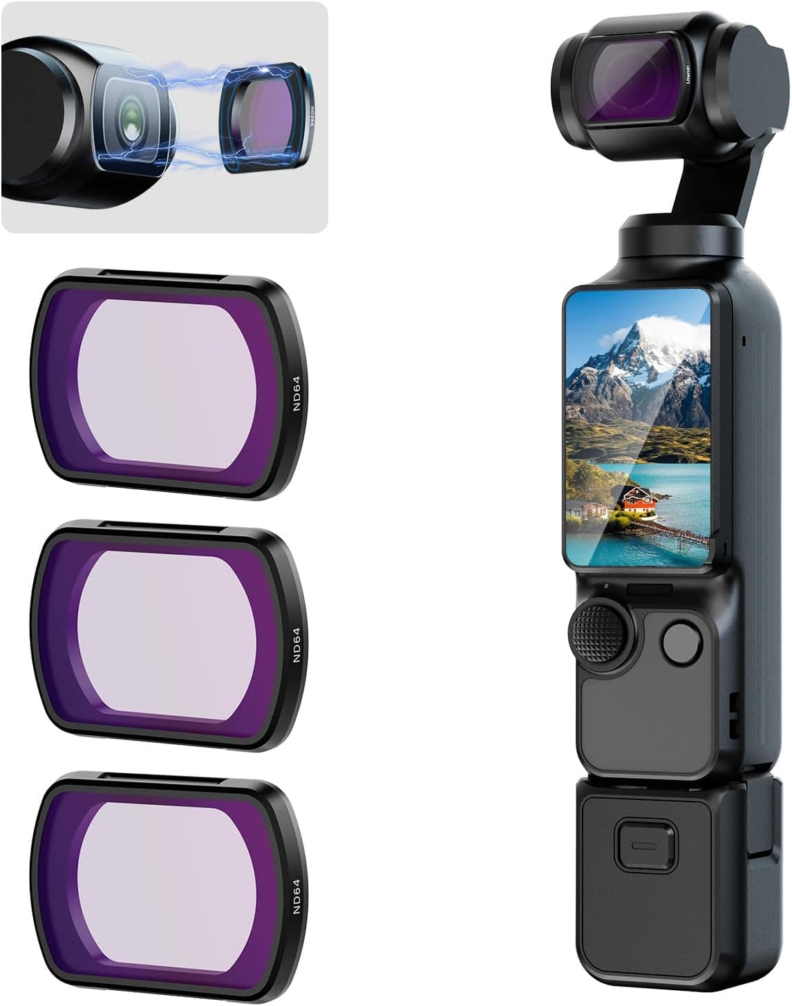 Ulanzi PK-03 ND Magnetic 3-Filter Kit for DJI Osmo Pocket 3