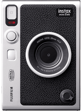 FUJIFILM INSTAX MINI EVO Hybrid Instant Camera (Black) with INSTANT FILM 10X2 SHEETS