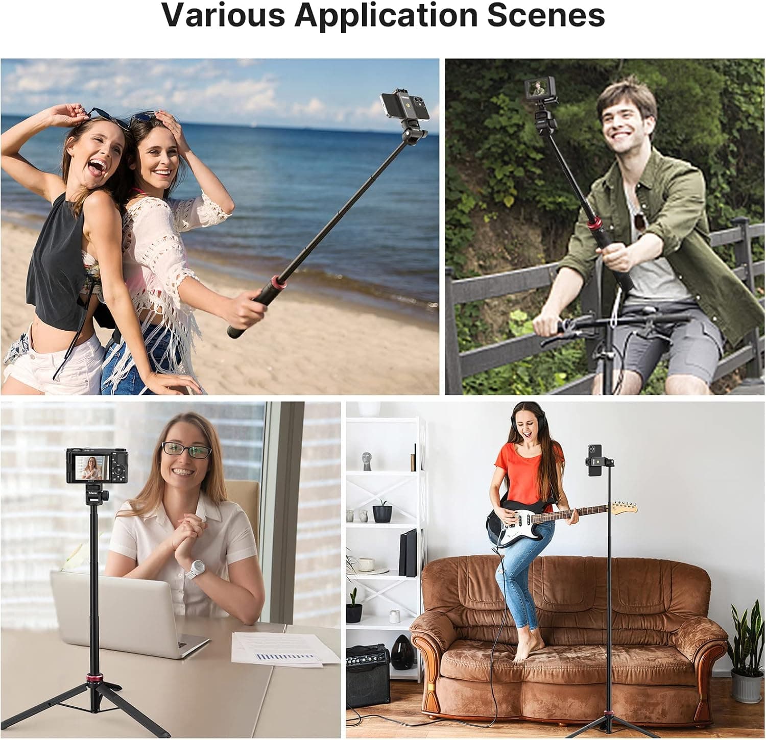 Ulanzi MT-57 Extendable Selfie Stick for Action Cameras (2.7′)