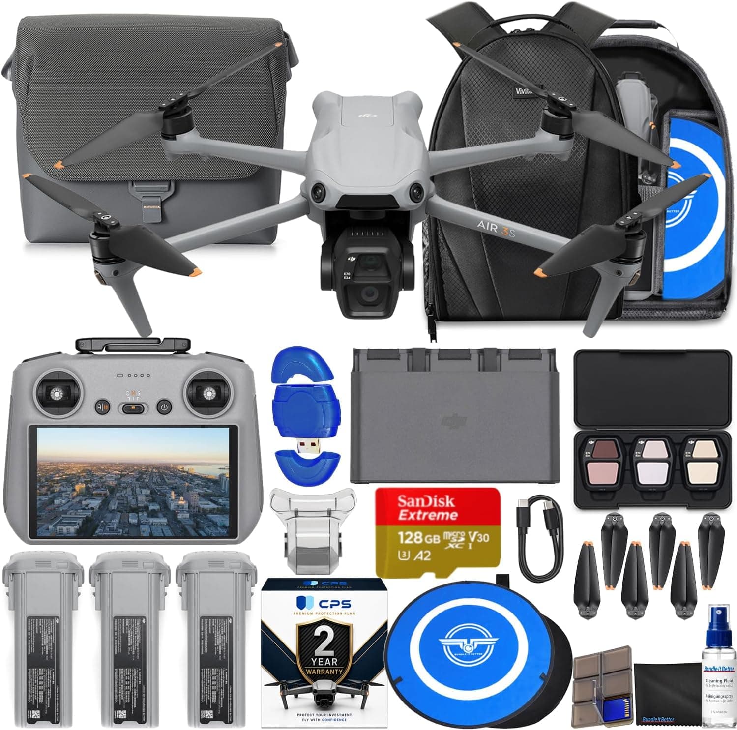 DJI Air 3S Drone with RC 2 Fly More Combo