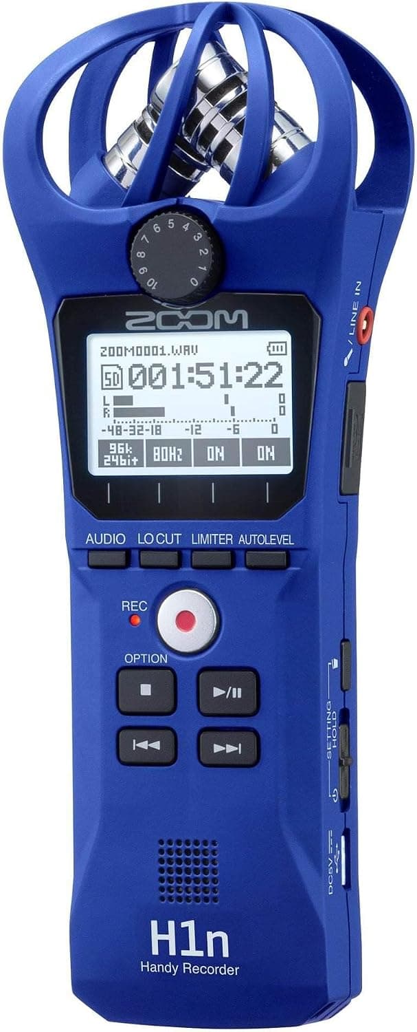 Zoom H1n 2-Input / 2-Track Portable Handy Recorder with Onboard X/Y Microphone (Black)