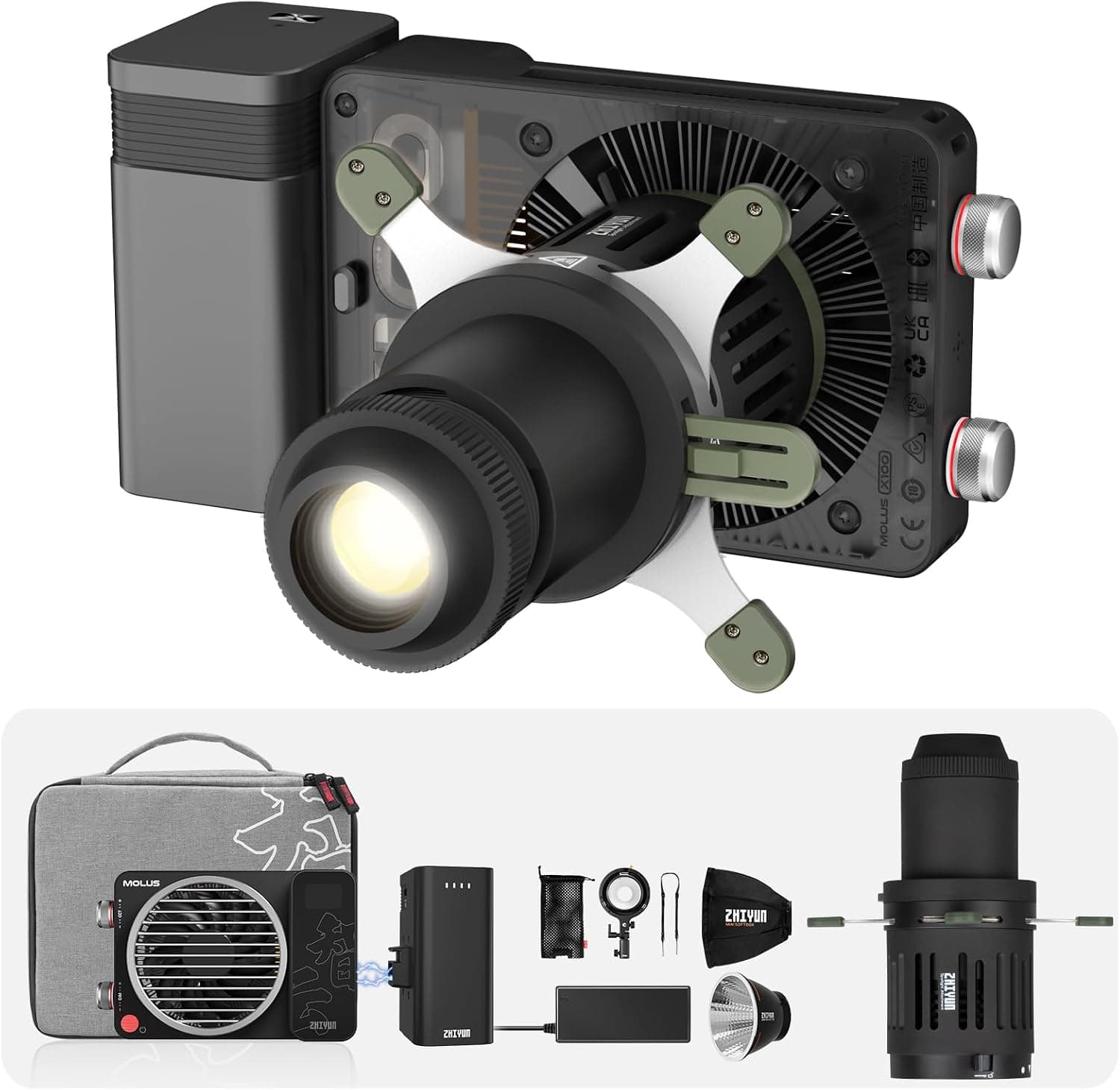 Zhiyun MOLUS X100 Pocket COB Monolight Pro Kit
