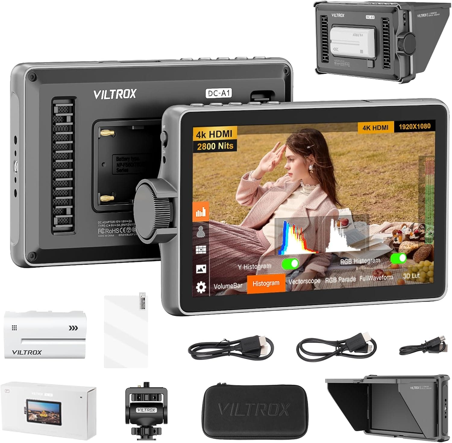 Viltrox DC-A1 7″ HDMI 2.0 On-Camera Monitor