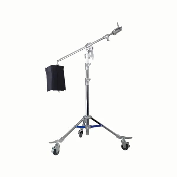 Dearkol DM-8 Heavy Duty Adjustable Boom Arm Light Stand with Castor Wheels & Counterweight Sandbag