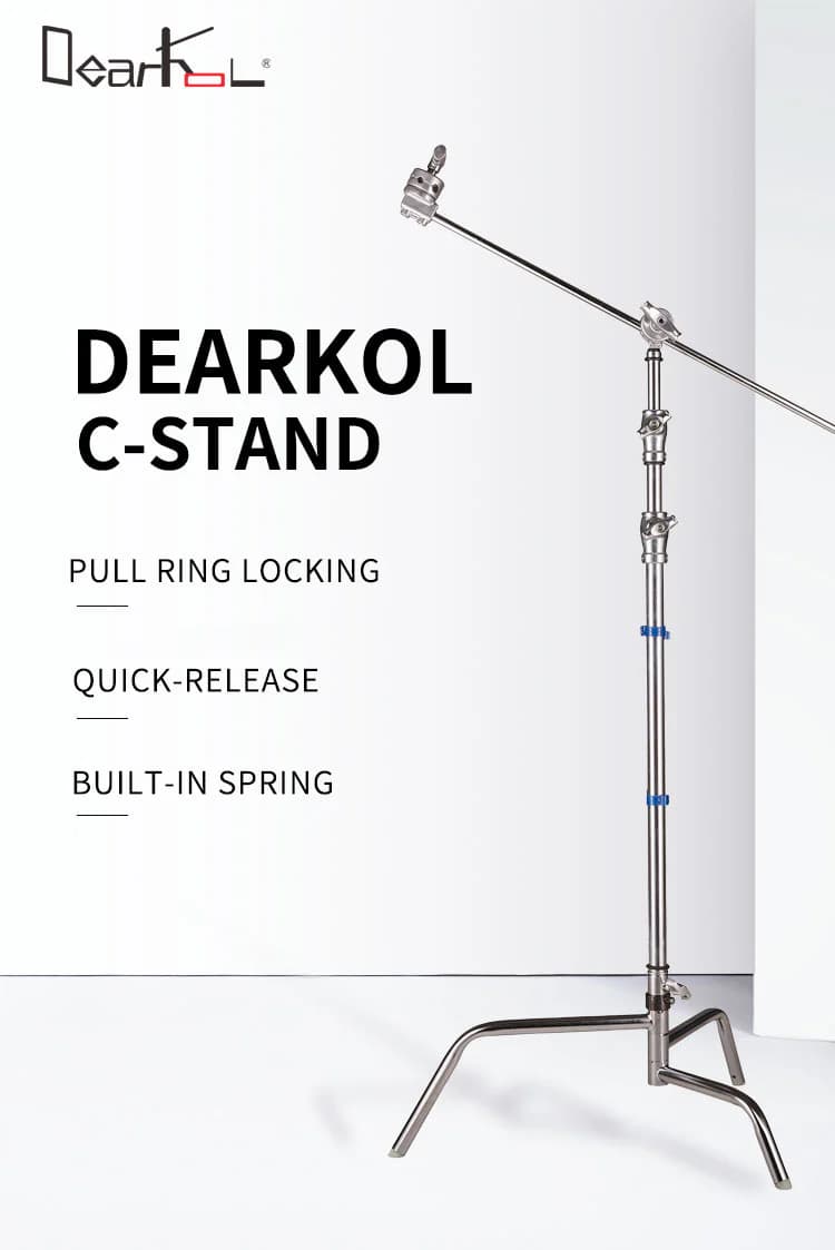 Dearkol DC-1 Unique Collar 3290mm Quick Release Turtle Base C Stand