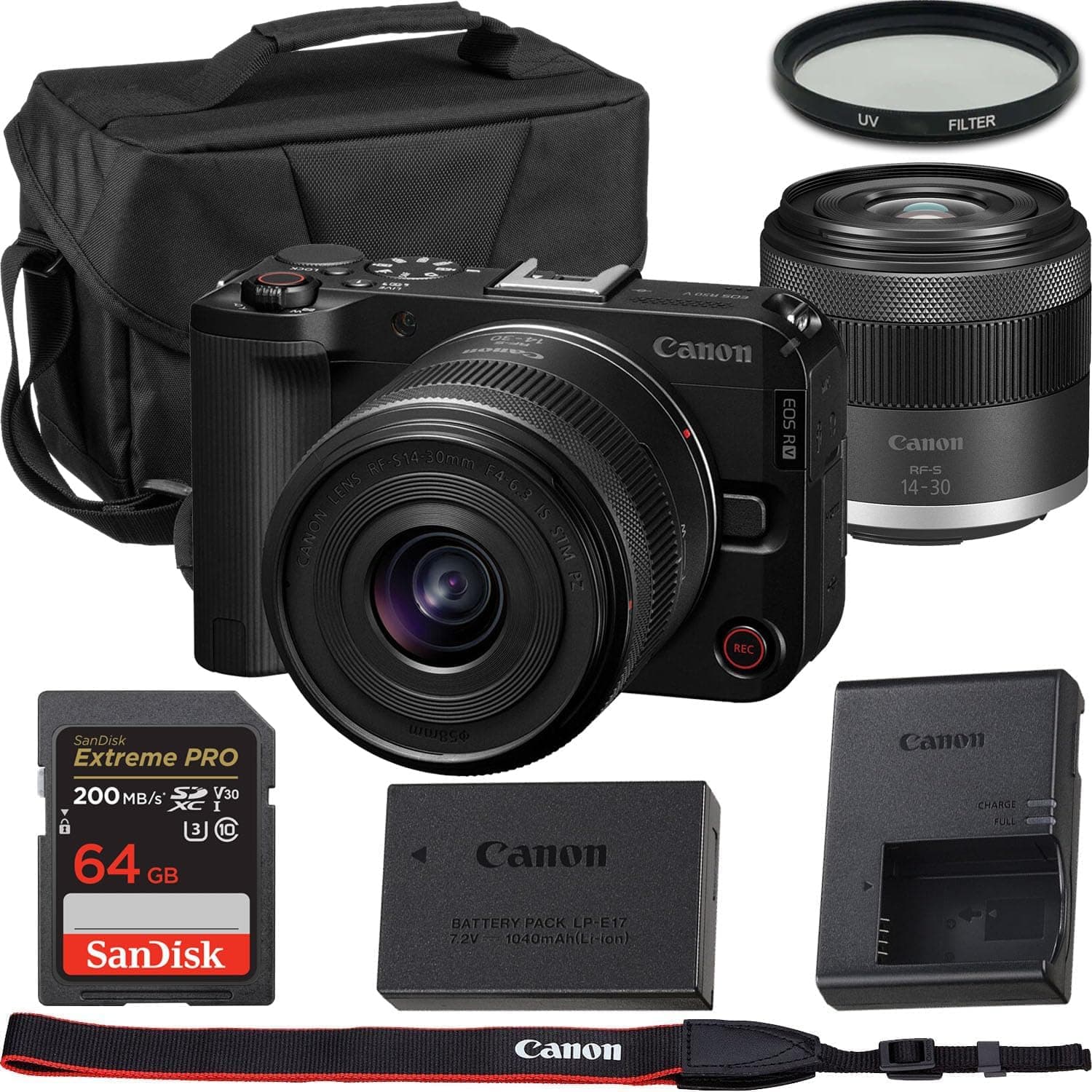 Canon EOS R50 V Mirrorless Camera with 14-30mm