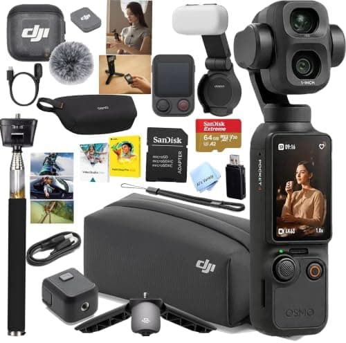 DJI Osmo Pocket 4P Vlog Combo, Dual-Lens Vlog Camera