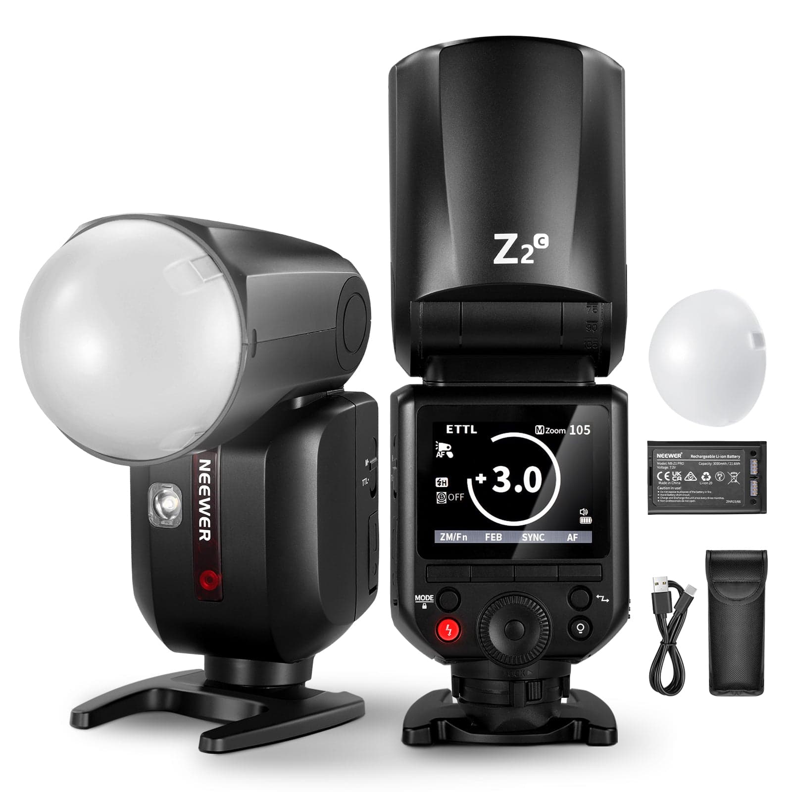 NEEWER Z2-N TTL Round Head Flash Speedlite For Nikon