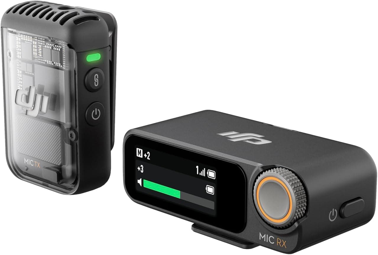 DJI Mic 2 Compact Digital Wireless Microphone System/Recorder for Camera & Smartphone