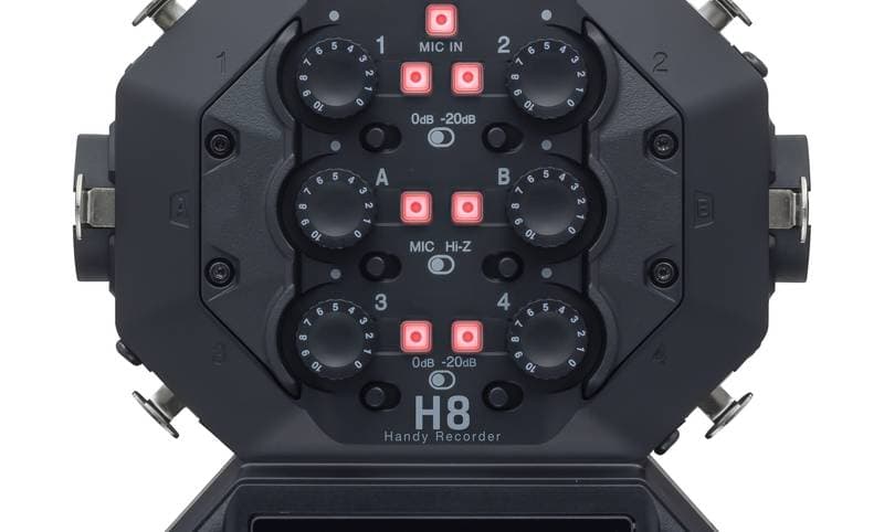 Zoom H8 8-Input / 12-Track Portable Handy Recorder