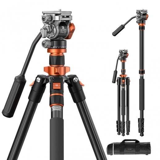K&F O234A7+FH-03 Camera Tripod