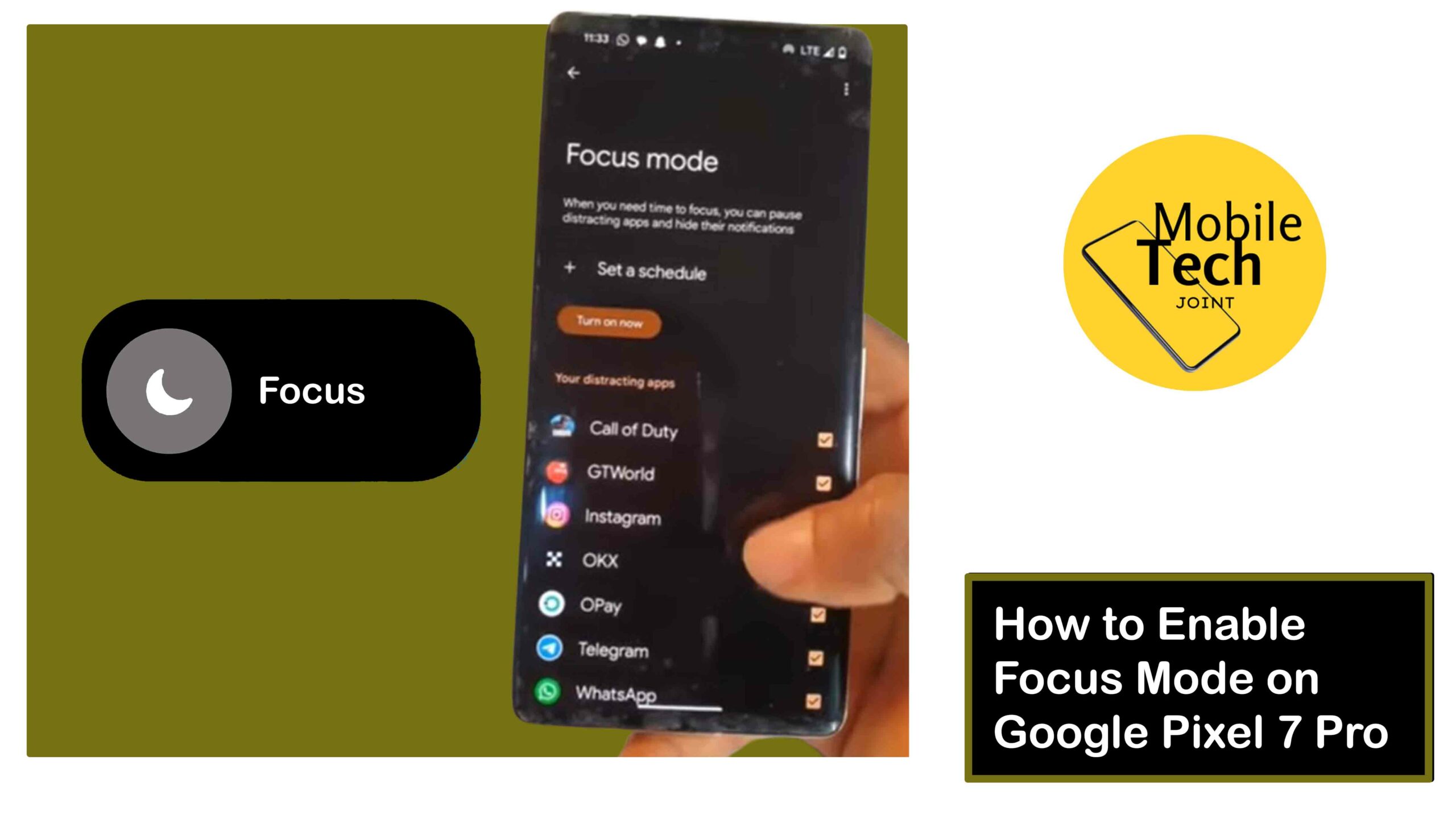 How to Enable Focus Mode on Google Pixel 7 Pro