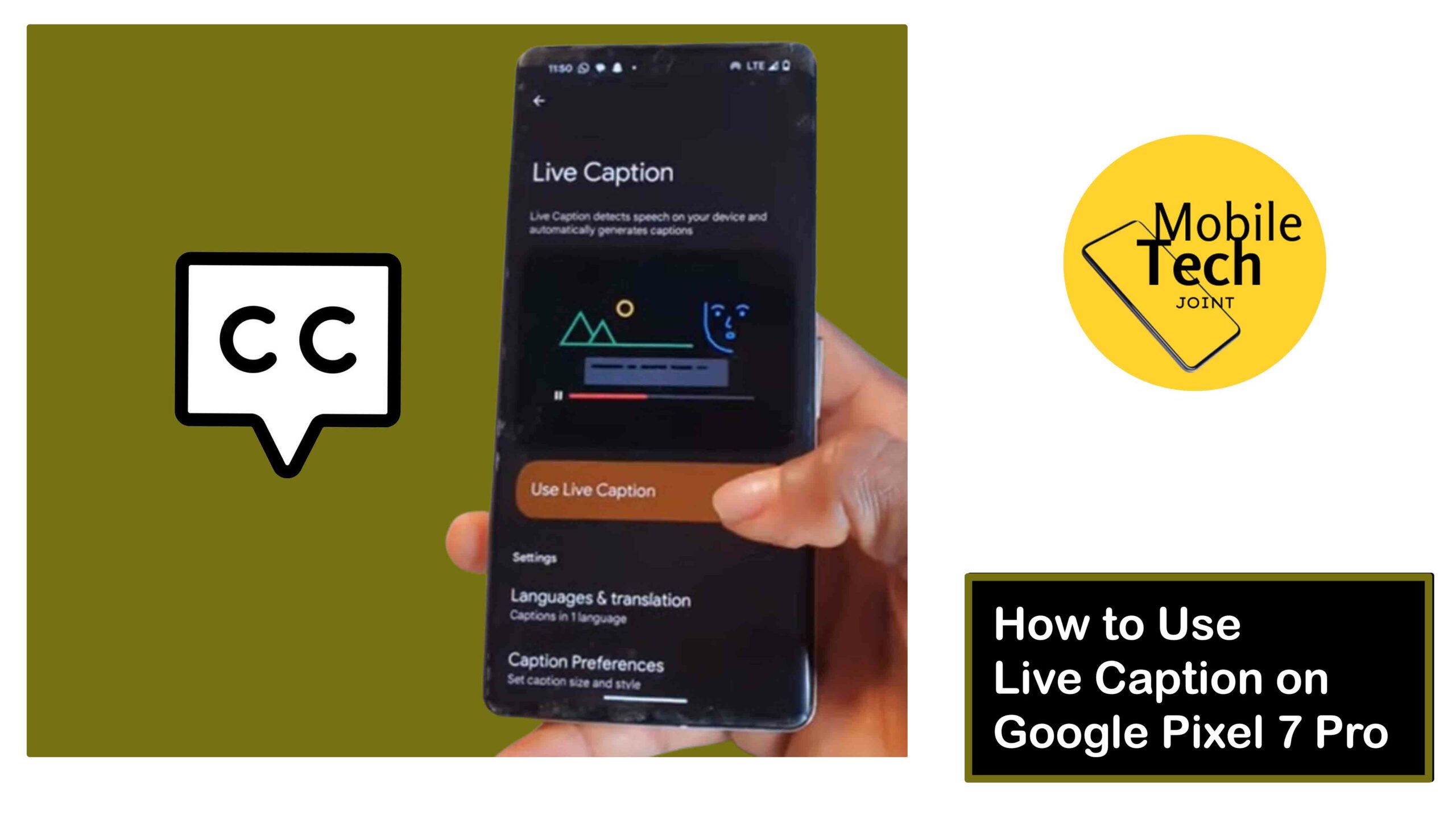 How to Use Live Caption on Google Pixel 7