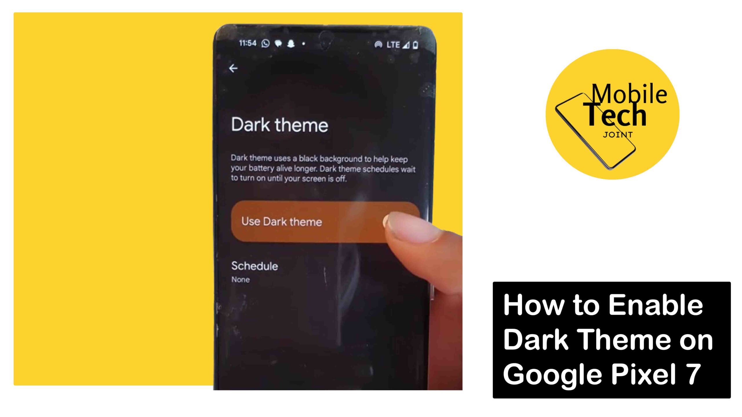 How to Enable Dark Theme on Google Pixel 7