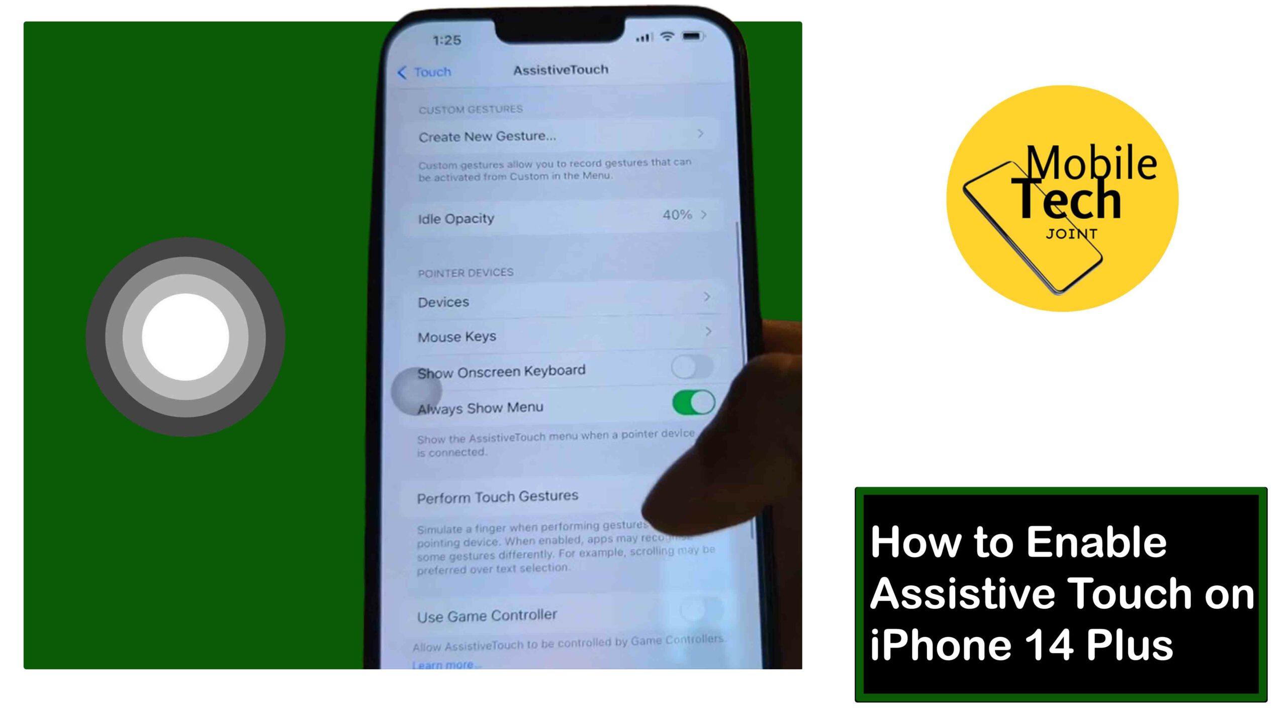 How to Enable Assistive Touch on iPhone 14 Plus