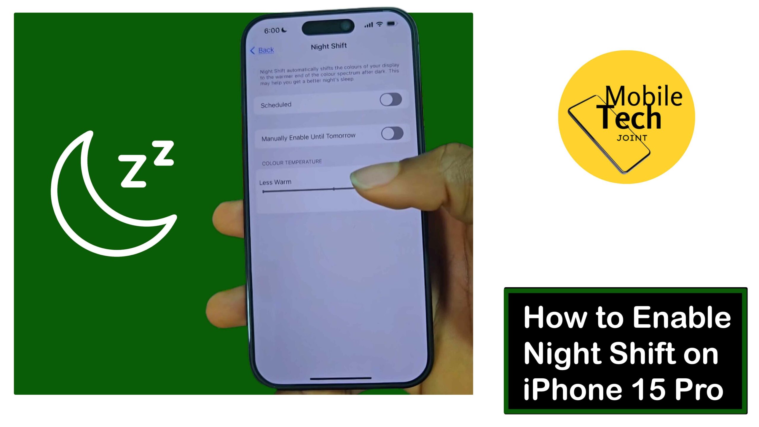 How to Enable Night Shift on iPhone 15 Pro