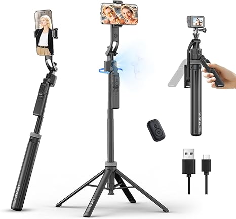 Ulanzi TT23 auto tracking tripod following a creator during a home workout session