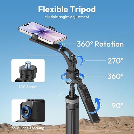 Ulanzi TT23 auto tracking tripod following a creator during a home workout session