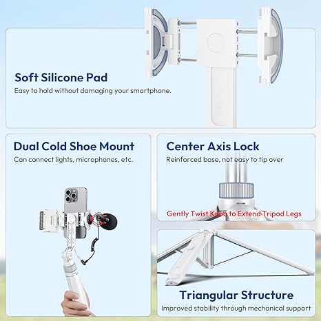 Ulanzi TT88 4-in-1 Multi-Functional Overhead Tripod & Vlogging Stand - Image 6
