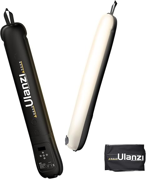Ulanzi UA12 12W portable inflatable LED tube light for mobile filmmaking and vlogging.