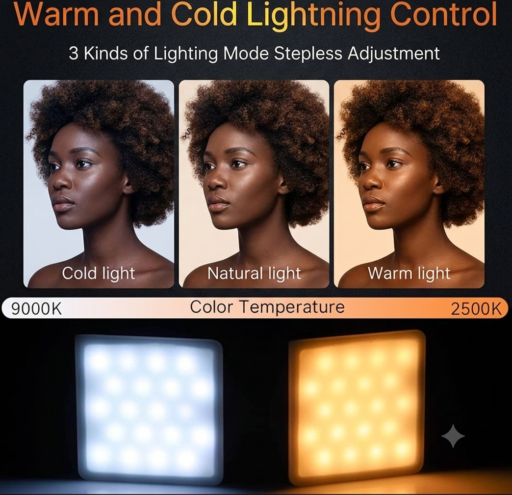 Ulanzi VL49 RGB Pro LED video light front view