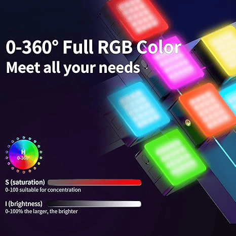Ulanzi VL49 RGB Pro LED video light front view