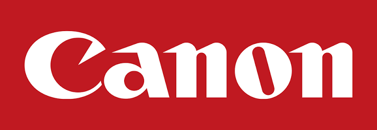 Official red Canon brand logo on a solid red background for Mobile Tech Joint online store