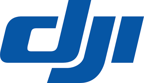 Official blue DJI brand logo on a white background available at Mobile Tech Joint Nigeria