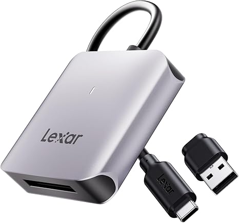 Lexar RW510 CFexpress Type B card reader with USB-C cable