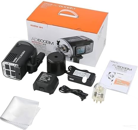 Godox AD600BM battery strobe with softbox set up on an outdoor location shoot in Lagos.
