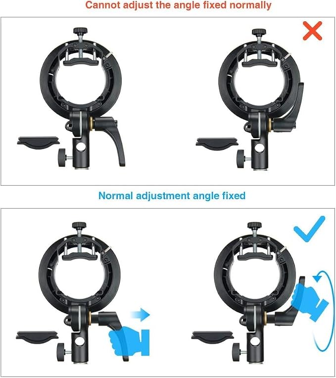 Godox S2 bracket universal bowens mount speedlite holder with tilt handle