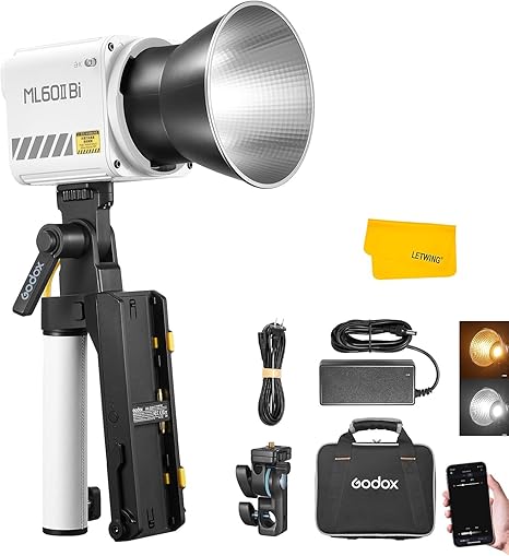 Godox ML60II Bi Handheld Bi-Color LED Video Light continuous studio lighting in Lagos Nigeria.