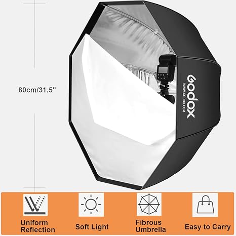 Godox 5-in-1 collapsible reflector 80cm light modifier in Lagos Nigeria.