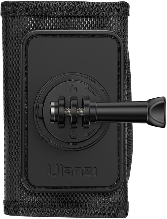 Ulanzi C062 Go-Quick II magnetic backpack strap mount clamped onto a bag strap.