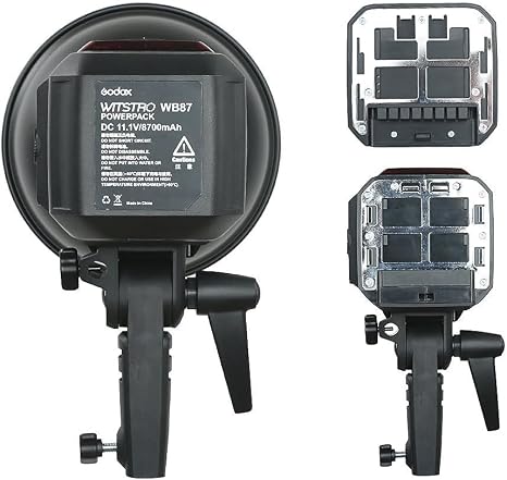Godox AD600BM battery strobe with softbox set up on an outdoor location shoot in Lagos.