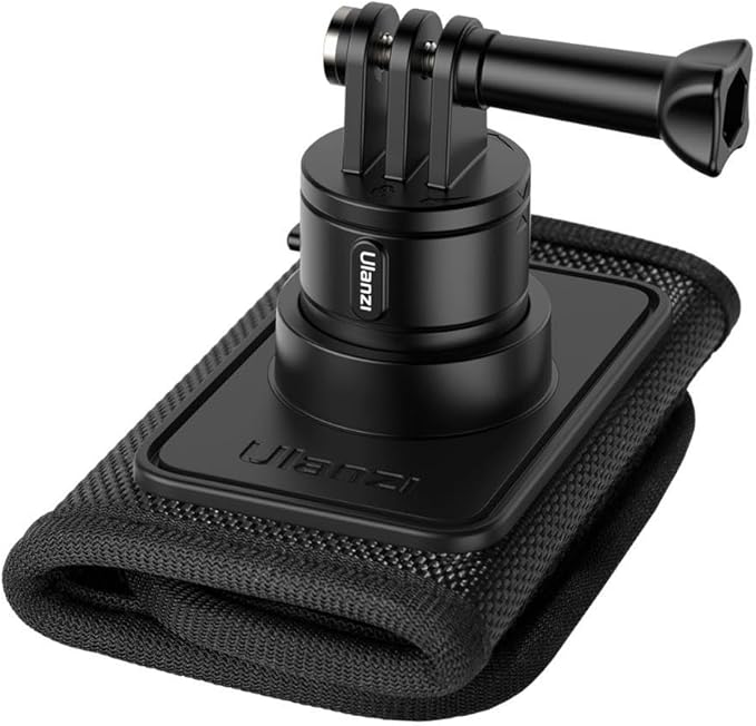 Ulanzi C062 Go-Quick II magnetic backpack strap mount clamped onto a bag strap.