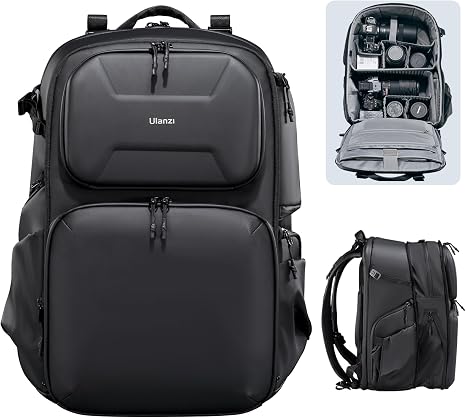 Ulanzi BP10 Hardshell Backpack 35L high capacity weatherproof camera and drone bag.