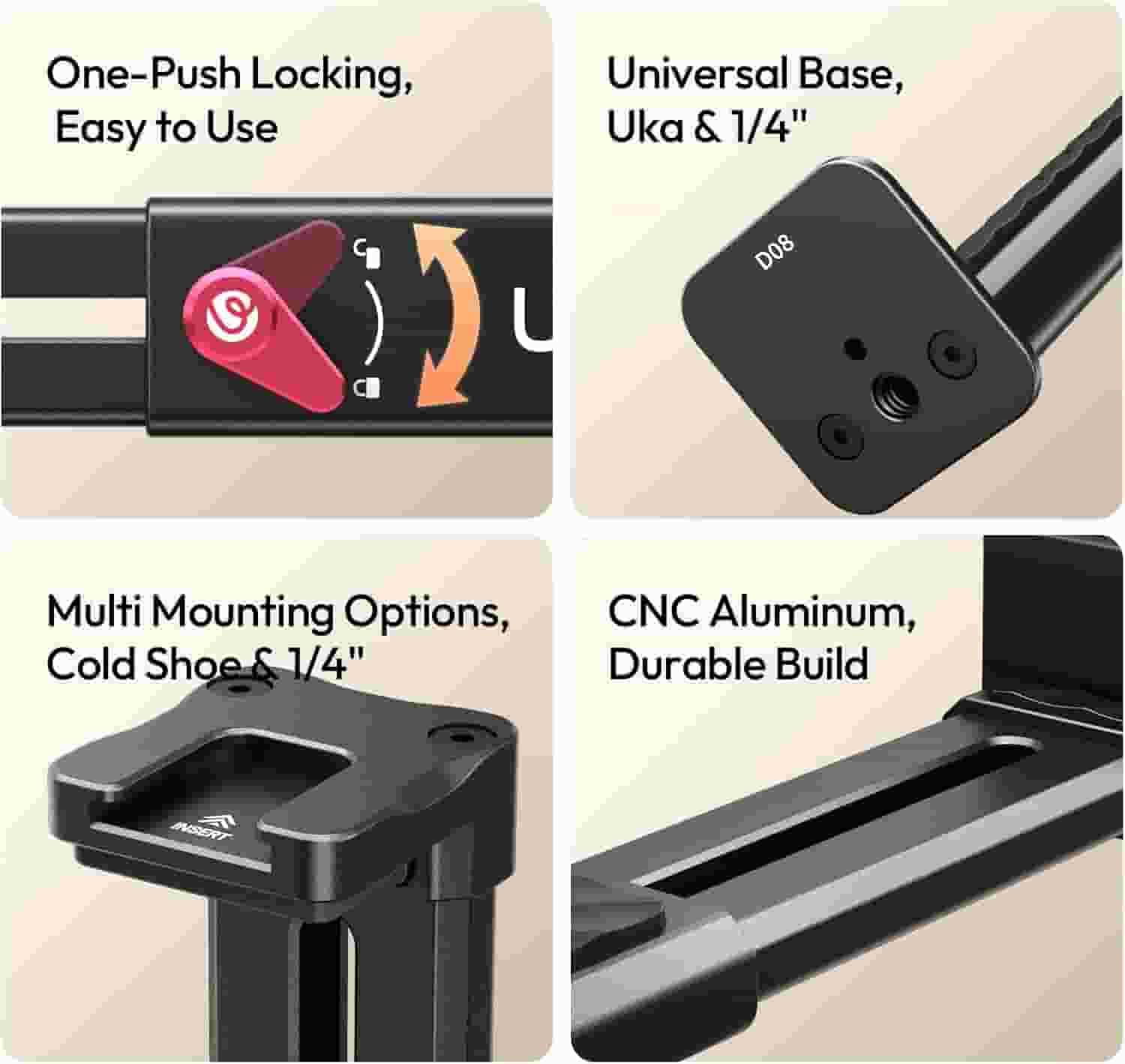 Ulanzi CA15 One-Lock Tablet Clamp holding iPad Pro on tripod setup in Nigeria