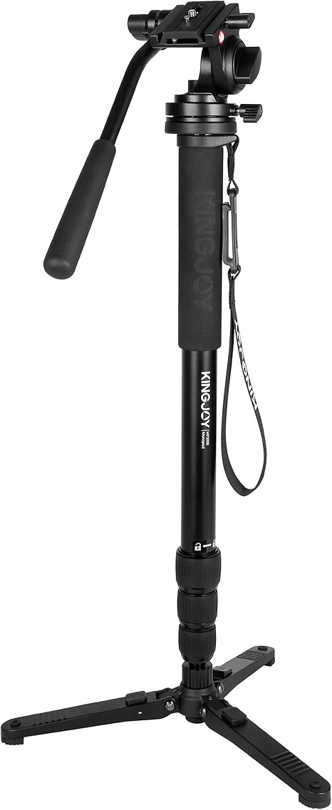 Kingjoy professional aluminum camera tripod monopod combo with 360 degree panoramic ball head