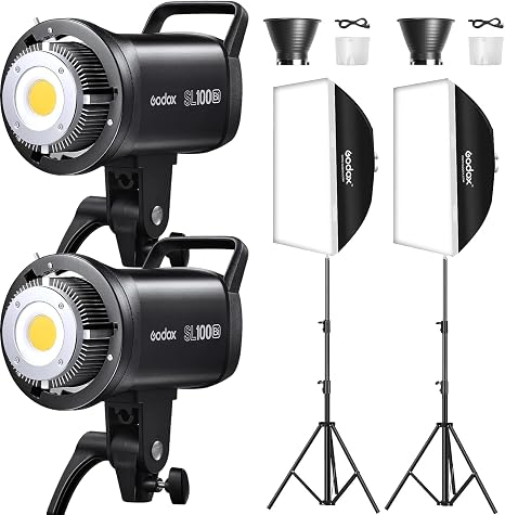 Godox 100BI Litemons Bi-Color LED Video Light continuous studio lighting in Lagos Nigeria.