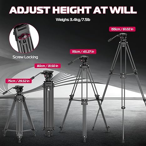 Ulanzi MT-81 Tripod portable lightweight travel stand for cameras and smartphones.