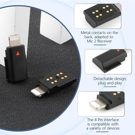 JI Mic Lightning adapter connector for iPhone and iPad