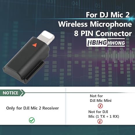 JI Mic Lightning adapter connector for iPhone and iPad