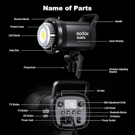 Godox SL60IID Daylight LED Video Light continuous studio lighting in Lagos Nigeria.